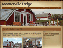 Tablet Screenshot of boomervillelodge.com